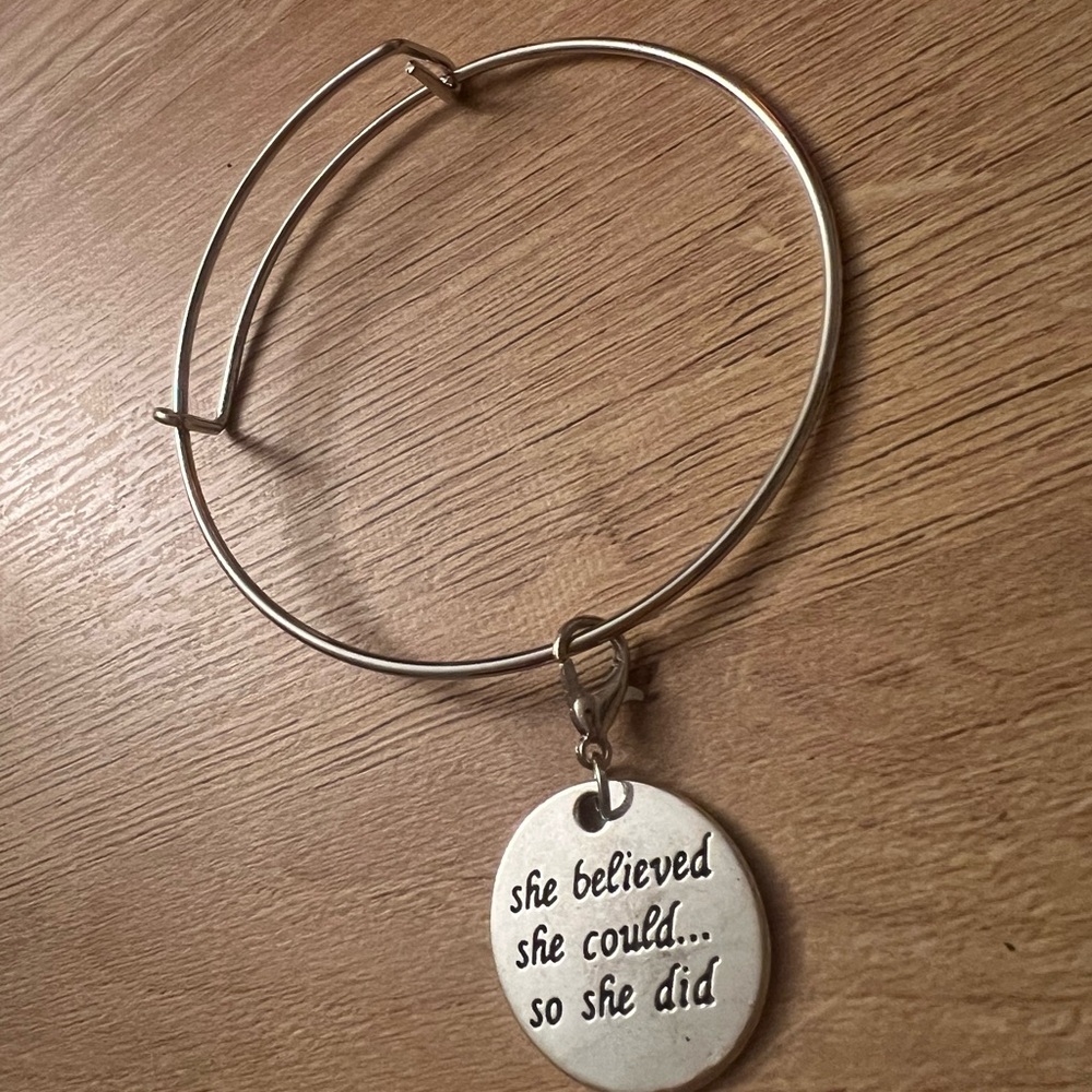 Inspirational Bangle Bracelet